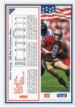 1992 All World #247 Steve Young Back