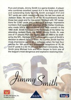 1992 All World - Greats/Rookies #SG20 Jimmy Smith Back