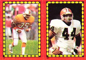 1988 Topps Stickers #17 / 185 Jeff Smith / Earnest Byner Front