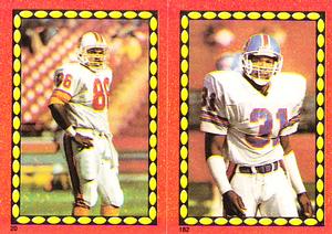1988 Topps Stickers #20 / 182 Calvin Magee / Mike Harden Front