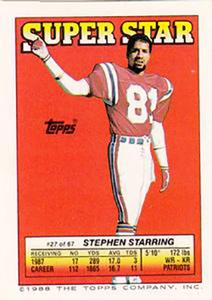 1988 Topps Stickers #40 / 186 Eugene Lockhart / Webster Slaughter Back