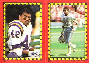 1988 Topps Stickers #126 / 239 D.J. Dozier / Ernest Givins Front