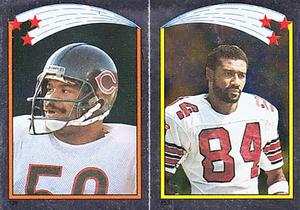 1988 Topps Stickers #139 / 153 Mike Singletary / J.T. Smith Front