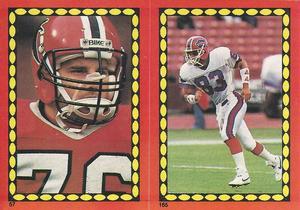 1988 Topps Stickers #57 / 165 Mike Gann / Andre Reed Front