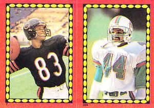 1988 Topps Stickers #7 / 224 Willie Gault / Paul Lankford Front