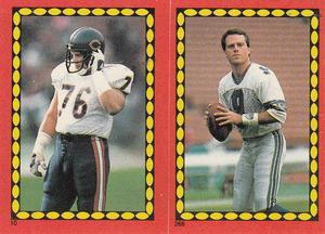 1988 Topps Stickers #10 / 266 Steve McMichael / Norm Johnson Front