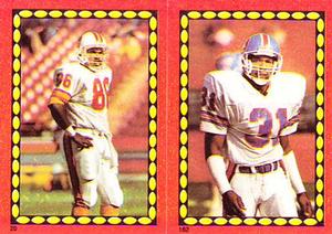 1988 Topps Stickers #20 / 182 Calvin Magee / Mike Harden Front