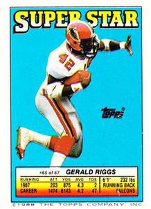 1988 Topps Stickers #22 Ervin Randle Back