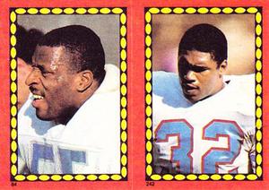 1988 Topps Stickers #84 / 242 Michael Cofer / Alonzo Highsmith Front