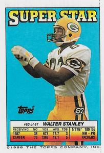 1988 Topps Stickers #95 Walter Stanley Back