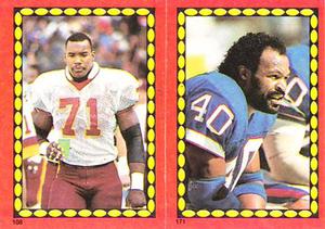1988 Topps Stickers #108 / 171 Charles Mann / Robb Riddick Front