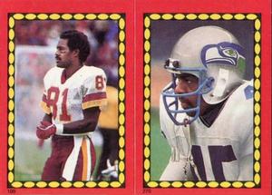 1988 Topps Stickers #109 / 270 Art Monk / Kenny Easley Front