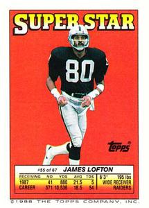 1988 Topps Stickers #123 Anthony Carter Back