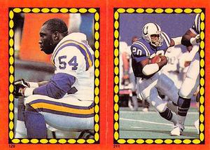 1988 Topps Stickers #129 / 211 Jesse Solomon / Albert Bentley Front