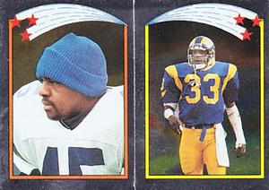 1988 Topps Stickers #136 / 155 Kenny Easley / Charles White Front