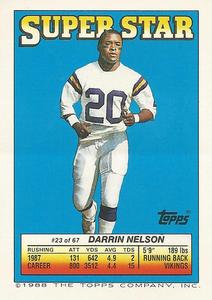 1988 Topps Stickers #217 Eric Dickerson Back