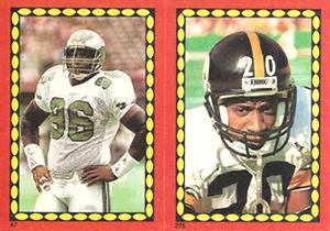 1988 Topps Stickers #47 / 275 Clyde Simmons / Dwight Stone Front