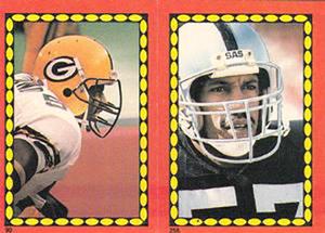 1988 Topps Stickers #90 / 258 Johnny Holland / Jerry Robinson Front