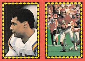 1988 Topps Stickers #131 / 208 Joey Browner / Bill Kenney Front