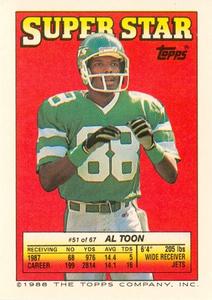 1988 Topps Stickers #263 Marcus Allen Back
