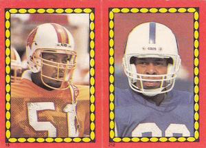 1988 Topps Stickers #18 / 212 Chris Washington / Bill Brooks Front