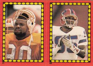 1988 Topps Stickers #21 / 169 Ron Holmes / Chris Burkett Front