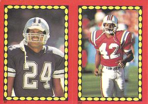 1988 Topps Stickers #37 / 252 Everson Walls / Ronnie Lippett Front