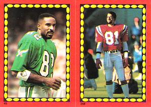 1988 Topps Stickers #45 / 248 Mike Quick / Stephen Starring Front