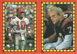 1988 Topps Stickers #53 / 160 Scott Campbell / Boomer Esiason Front