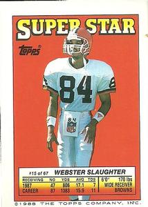 1988 Topps Stickers #70 Carl Banks Back