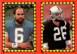 1988 Topps Stickers #82 / 260 Jim Arnold / Vann McElroy Front