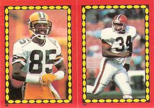 1988 Topps Stickers #88 / 191 Phillip Epps / Kevin Mack Front