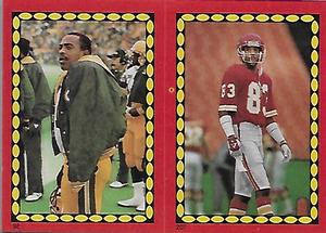 1988 Topps Stickers #92 / 207 Brent Fullwood / Stephone Paige Front