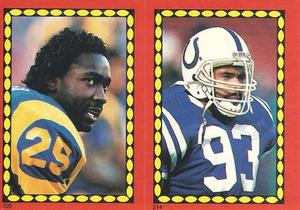 1988 Topps Stickers #103 / 214 Jerry Gray / Cliff Odom Front