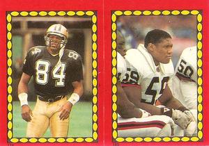 1988 Topps Stickers #119 / 189 Eric Martin / Mike Johnson Front