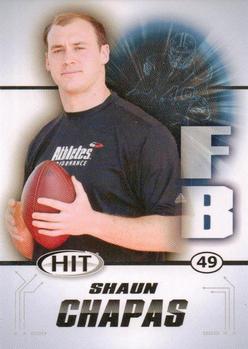 2011 SAGE HIT #29 Shaun Chapas Front