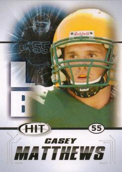 2011 SAGE HIT #35 Casey Matthews Front