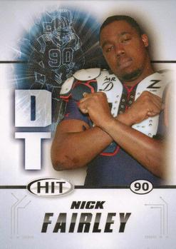 2011 SAGE HIT #39 Nick Fairley Front