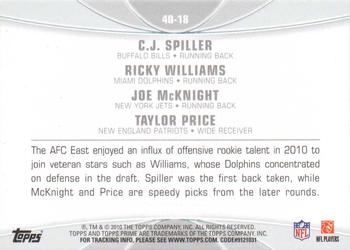 2010 Topps Prime - 4th Quarter #4Q-18 C.J. Spiller / Ricky Williams / Joe McKnight / Taylor Price Back