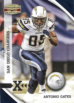 2010 Panini Gridiron Gear - Silver X's #122 Antonio Gates Front