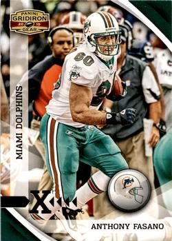 2010 Panini Gridiron Gear - Gold X's #74 Anthony Fasano Front