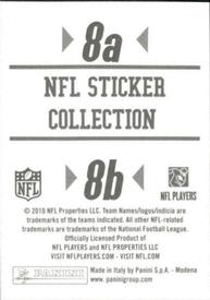2010 Panini NFL Sticker Collection #8a / 8b Buffalo Bills Helmet / Miami Dolphins Helmet Back