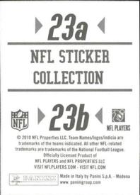 2010 Panini NFL Sticker Collection #23a / 23b Seattle Seahawks Helmet / St. Louis Rams Helmet Back
