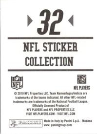 2010 Panini NFL Sticker Collection #32 Paul Posluszny Back