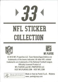 2010 Panini NFL Sticker Collection #33 Jairus Byrd Back