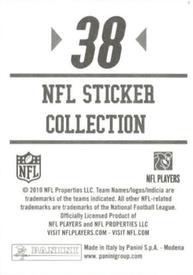 2010 Panini NFL Sticker Collection #38 Lee Evans Back