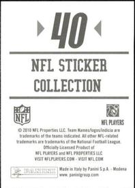 2010 Panini NFL Sticker Collection #40 Miami Dolphins Logo Back