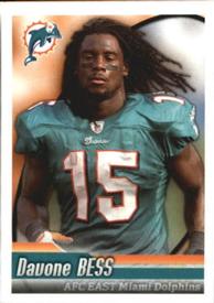 2010 Panini NFL Sticker Collection #44 Davone Bess Front
