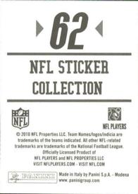 2010 Panini NFL Sticker Collection #62 Taylor Price Back