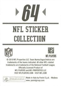 2010 Panini NFL Sticker Collection #64 Rob Gronkowski Back